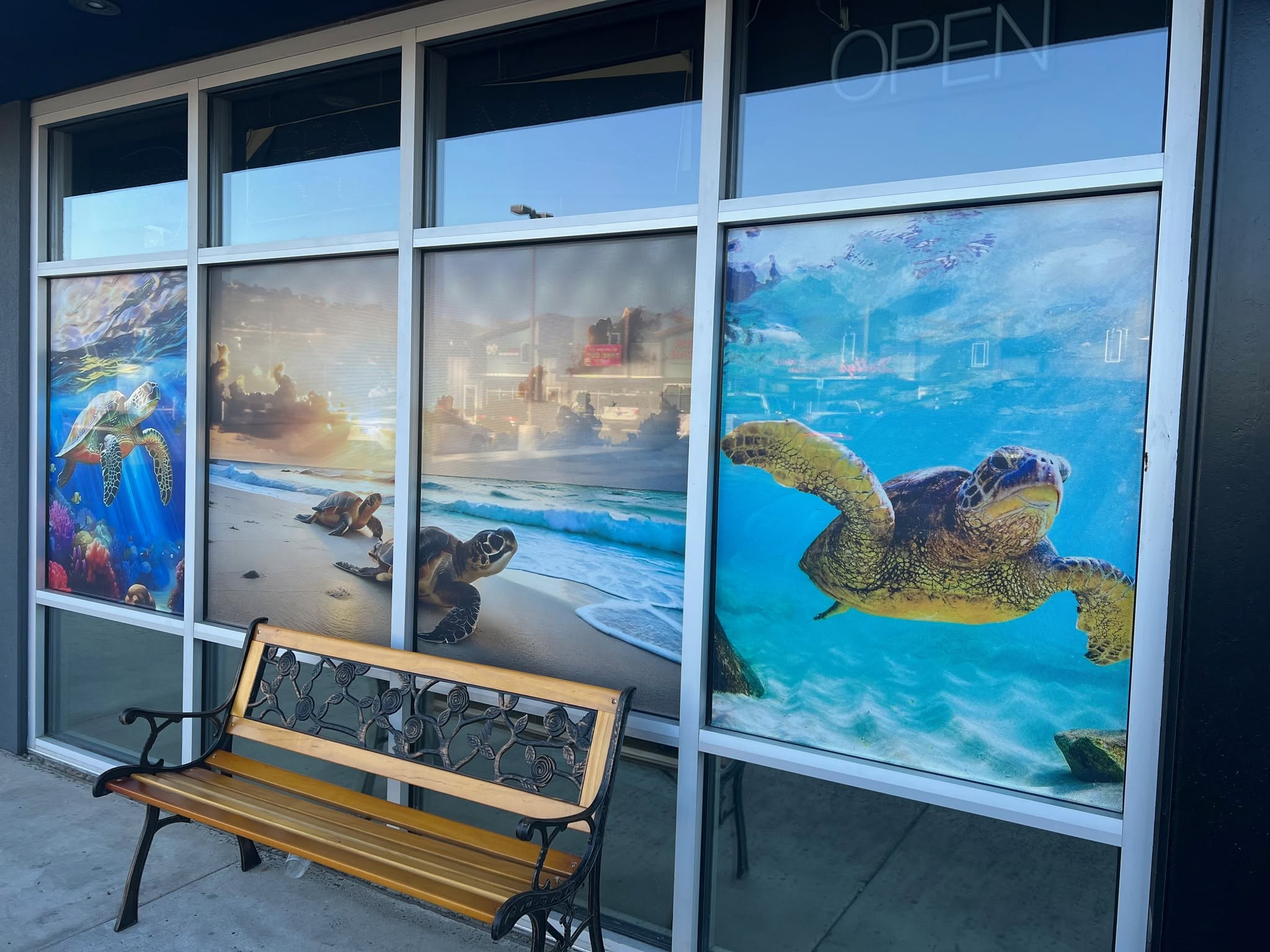 perforated window graphics project by Project X Graphics