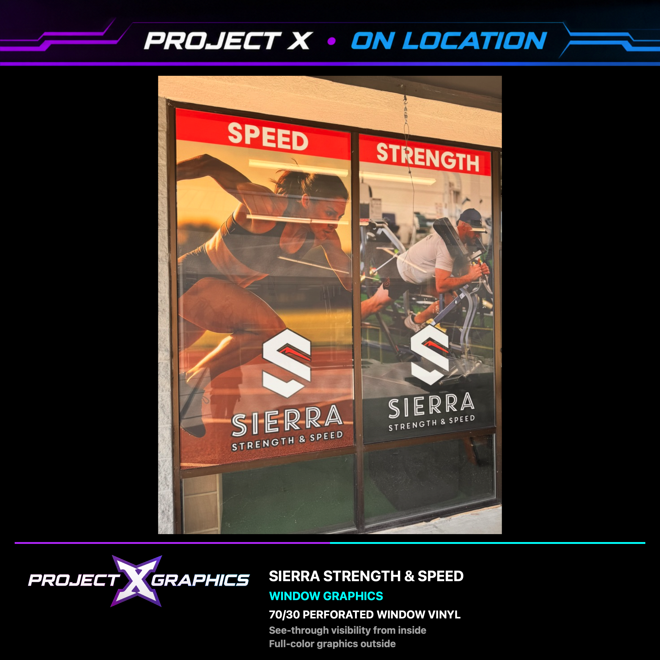 sierra strength & speed / speed + strength project by Project X Graphics