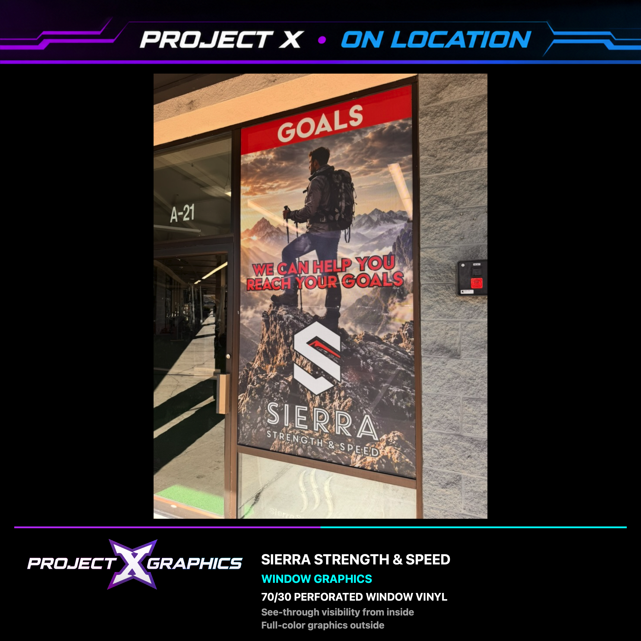 sierra strength & speed / goals project by Project X Graphics